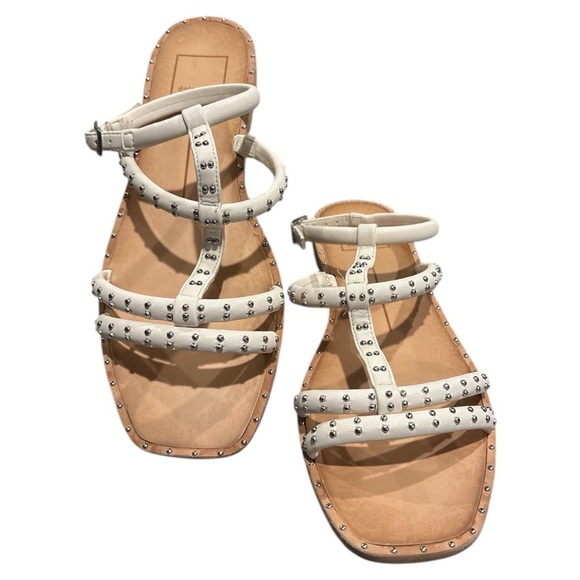 Dolce Vita Cream Gladiator Sandals with Studded Straps - Picture 5 of 6